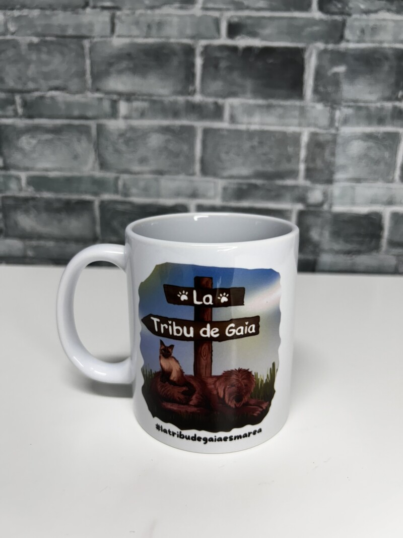 taza tribu de gaia para donar a animales necesitados